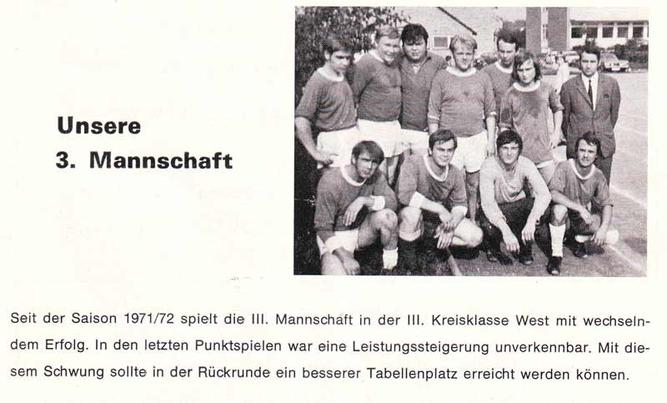 1971-72 dritte Herren TSG Emmerthal